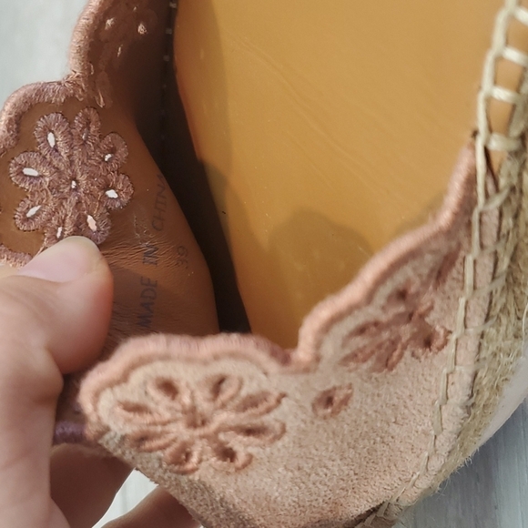 See By Chloe Ankle Espadrilles Sandals Suede Shoes sz 39  US 8 - Picture 11 of 12